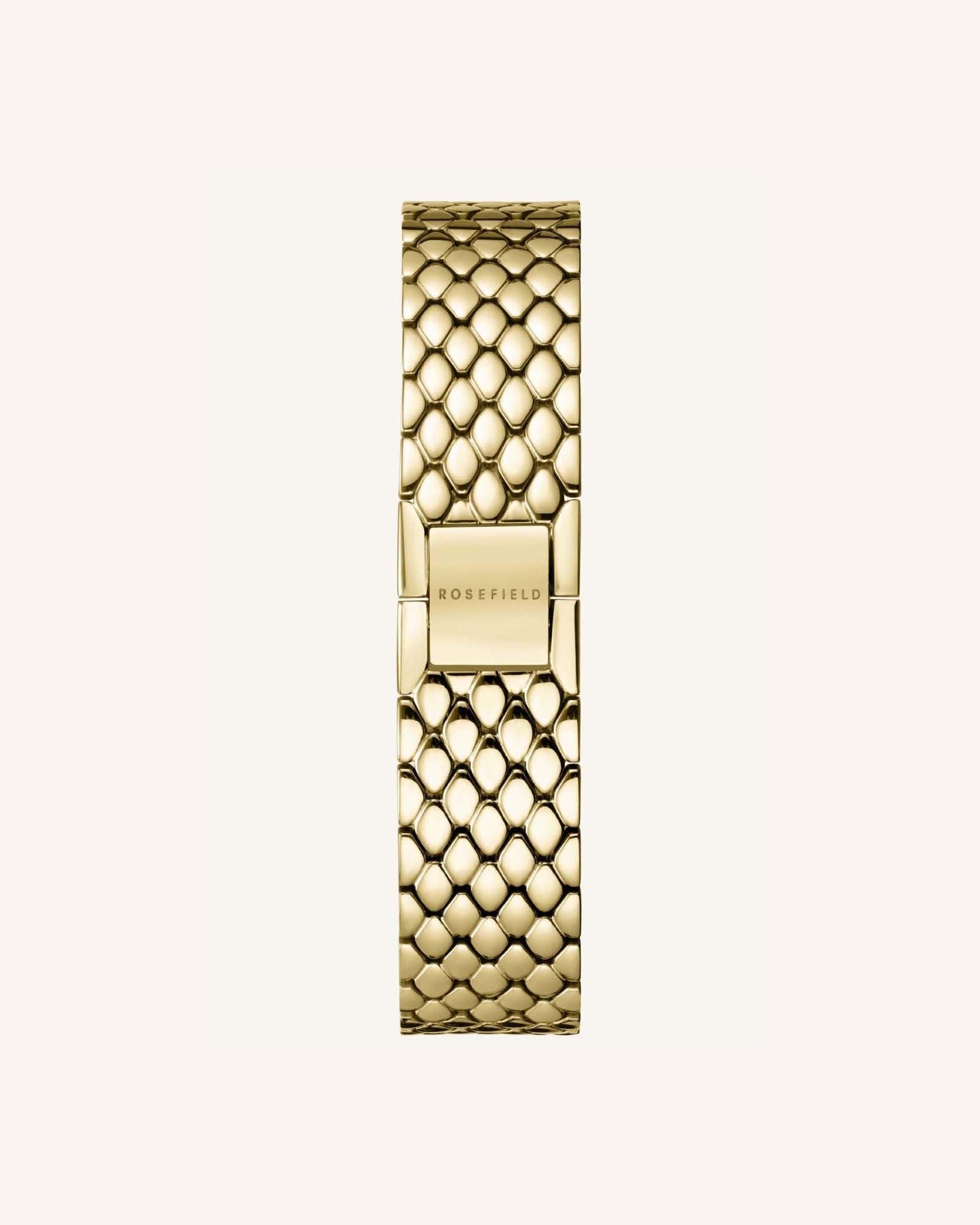 The Oval Gold Steel Strap