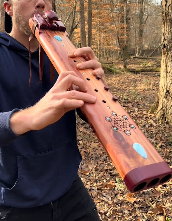 TRIPLE DRONE FLUTE