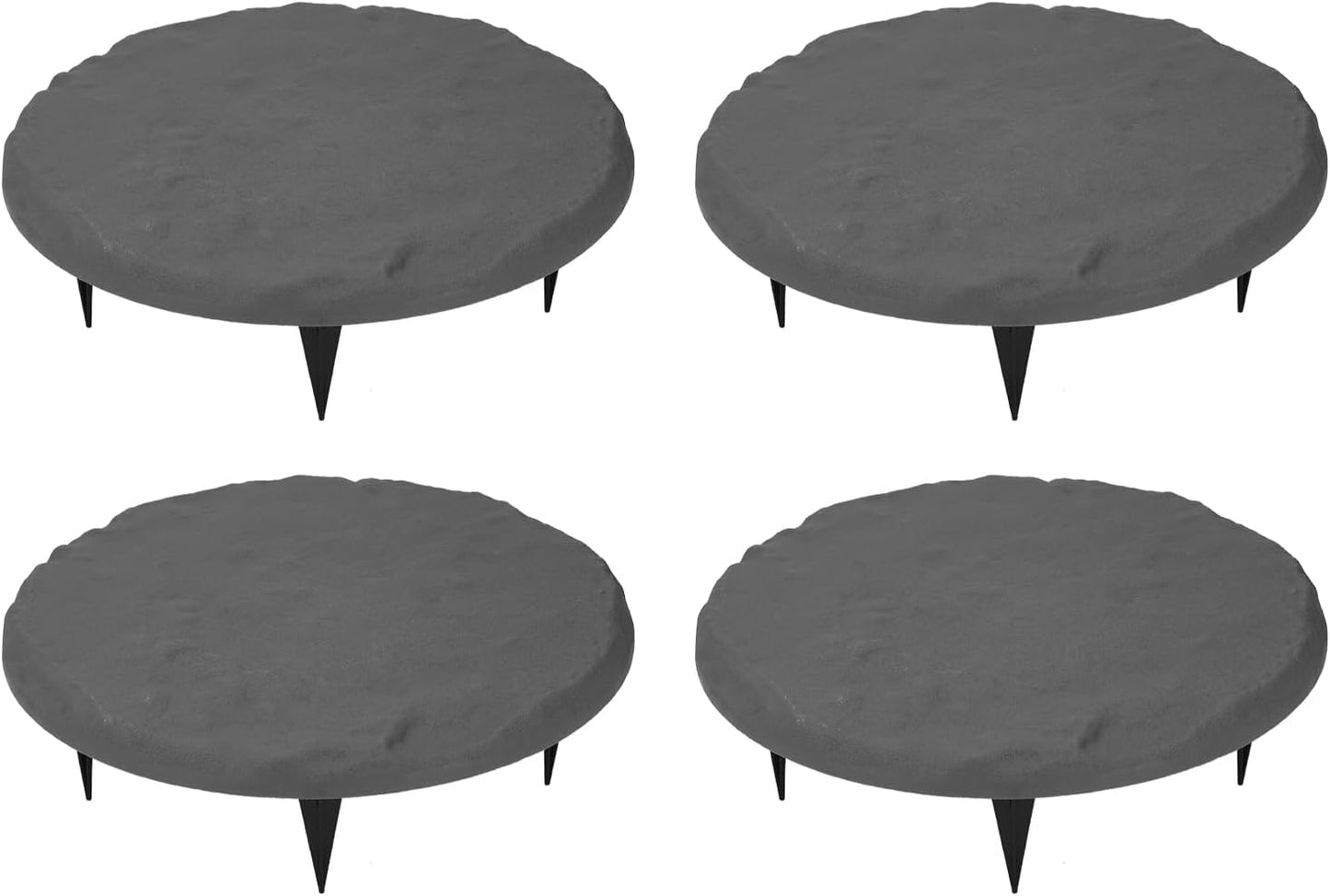 4pcs Hexagon 17inch Outdoor Stepping Stones with Ground Stakes