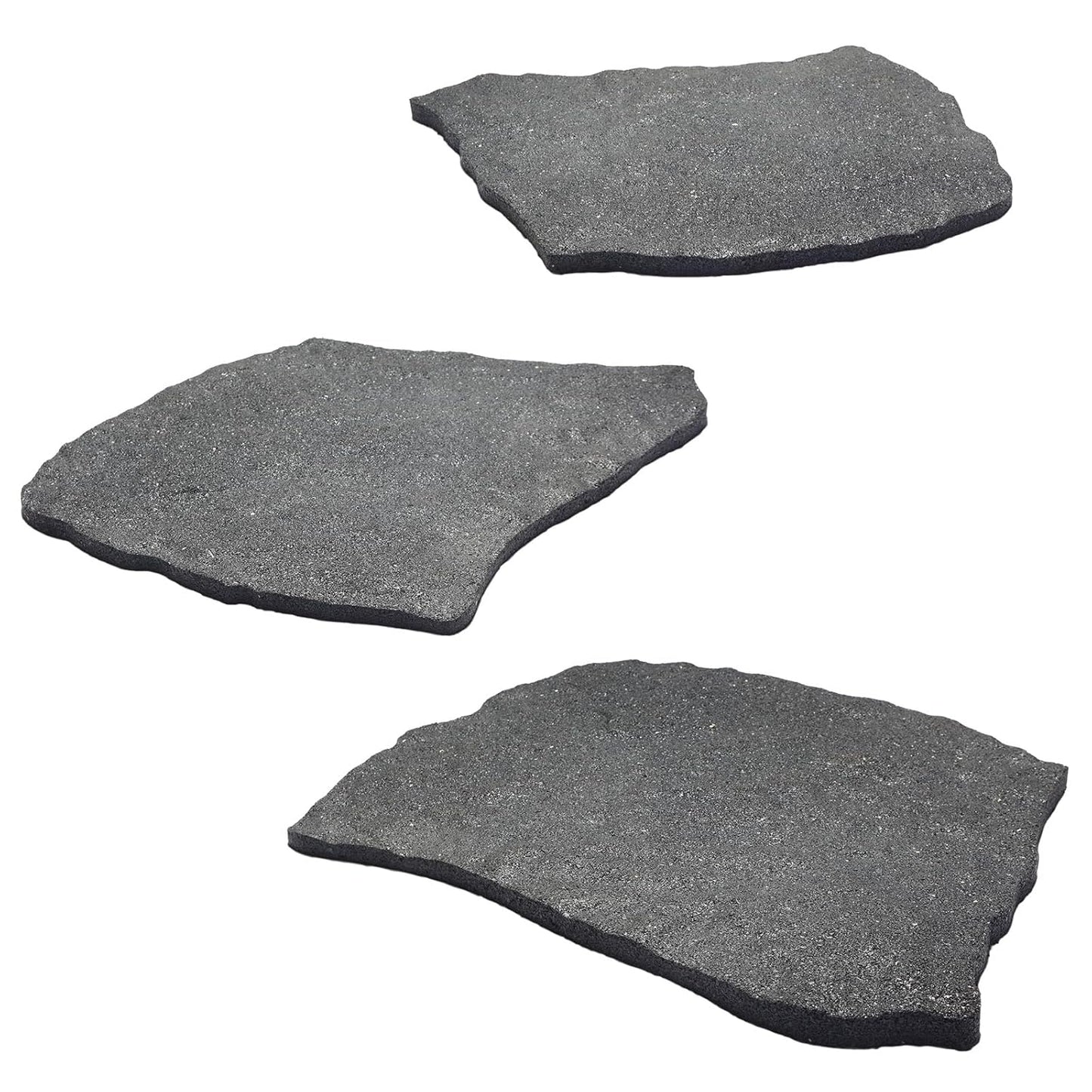 4pcs Hexagon 17inch Outdoor Stepping Stones with Ground Stakes