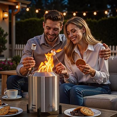 Outdoor Smokeless Firepit Portable