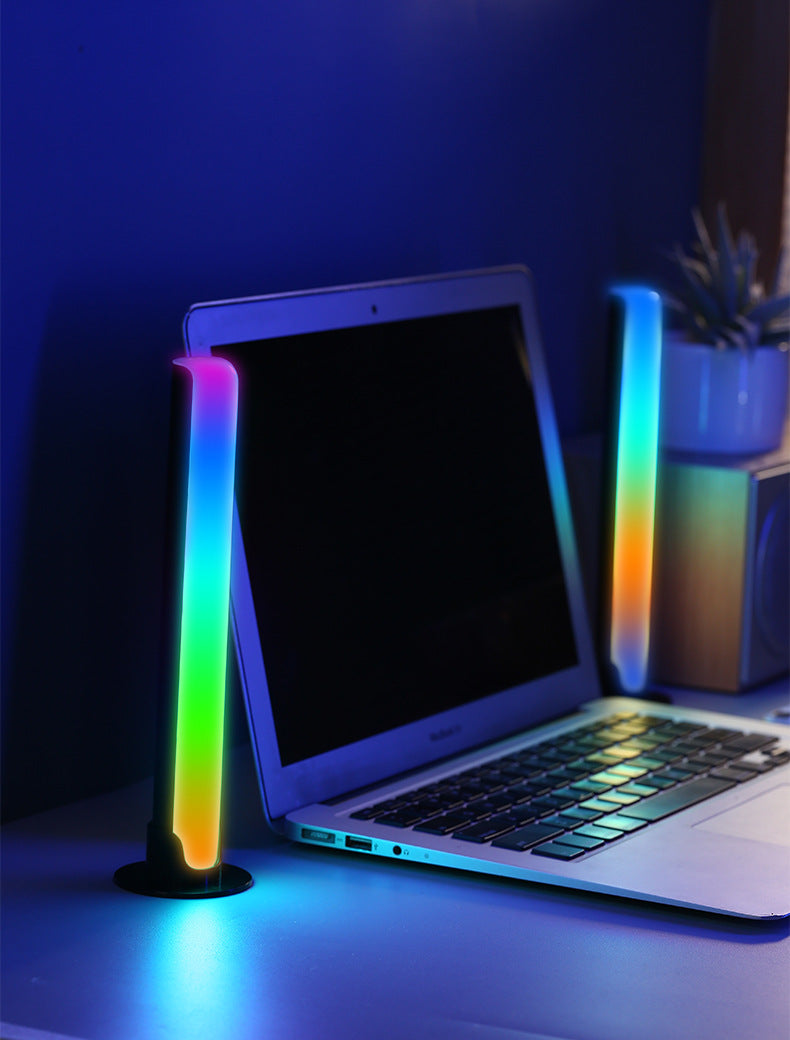 RGB voice controlled synchronized rhythm light, colorful music atmosphere light