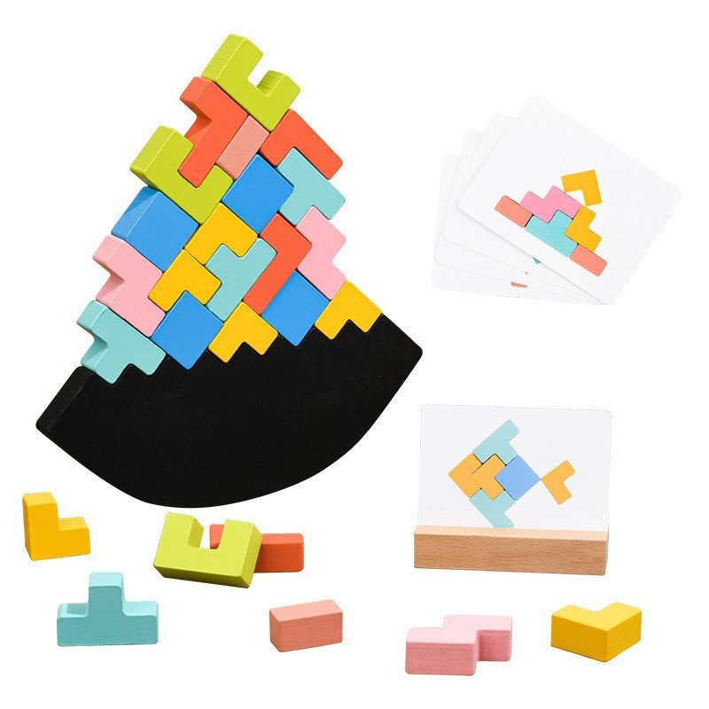 Building block puzzle Jenga