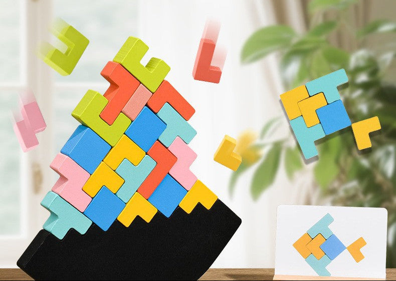 Building block puzzle Jenga
