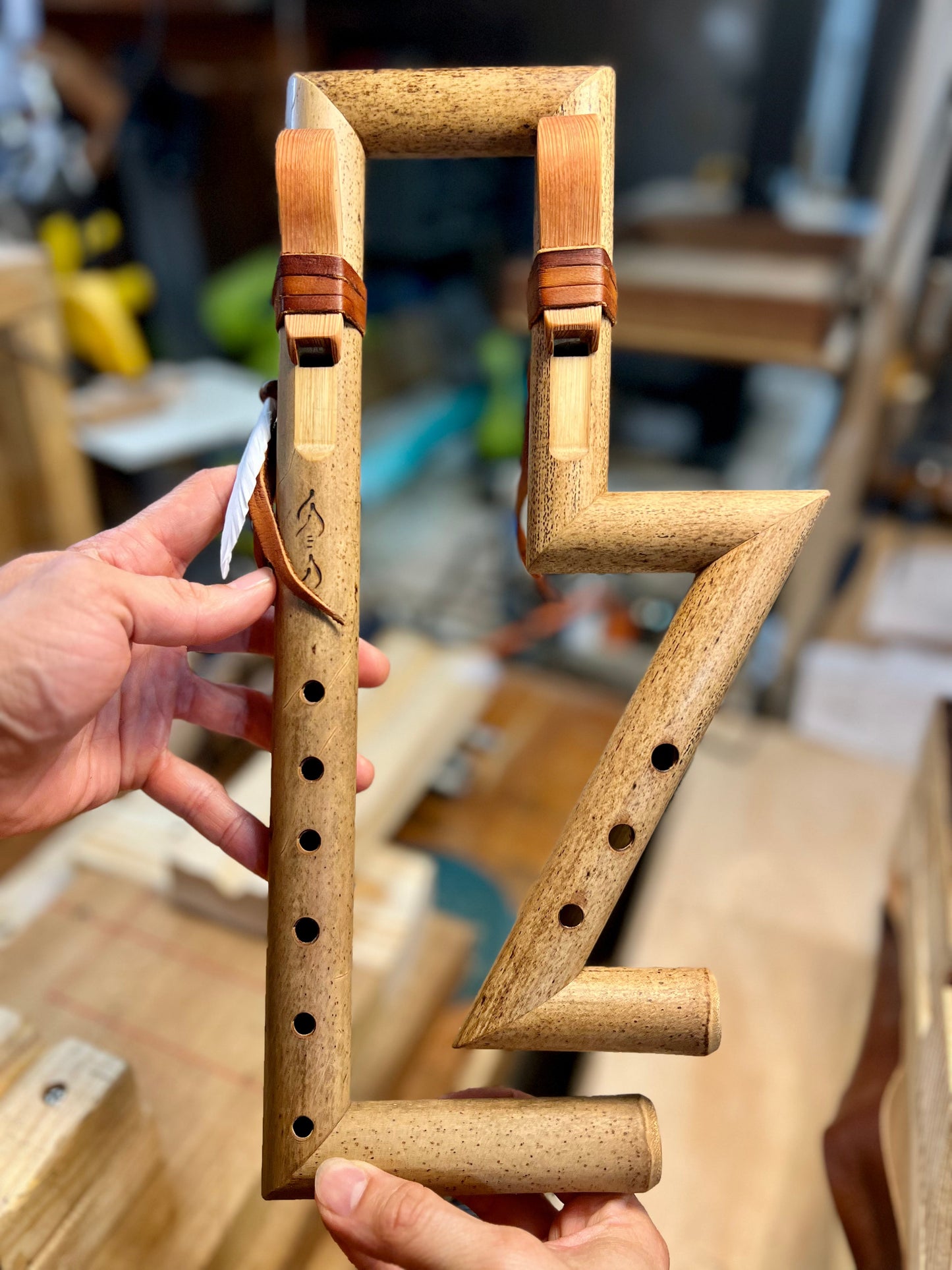 Exotic Folded Drone Flute