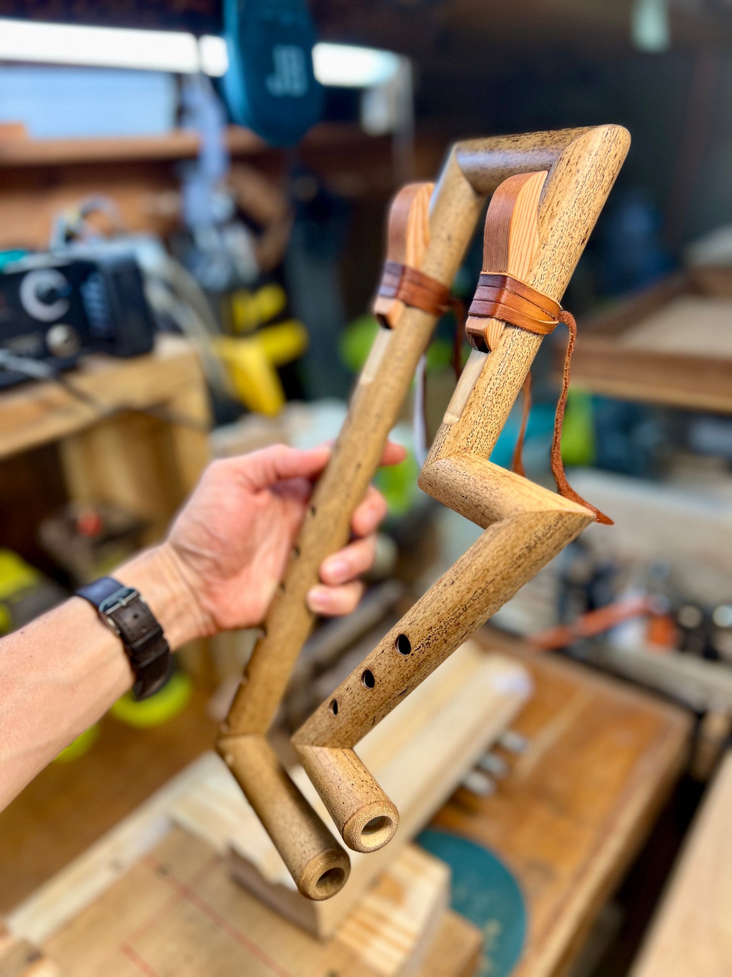 Exotic Folded Drone Flute