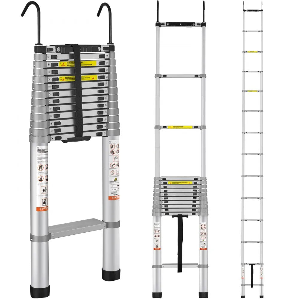 400 LBS Collapsible Extension Ladder