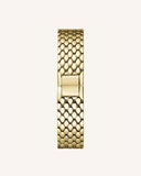 The Oval Gold Steel Strap