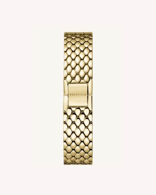 The Oval Gold Steel Strap