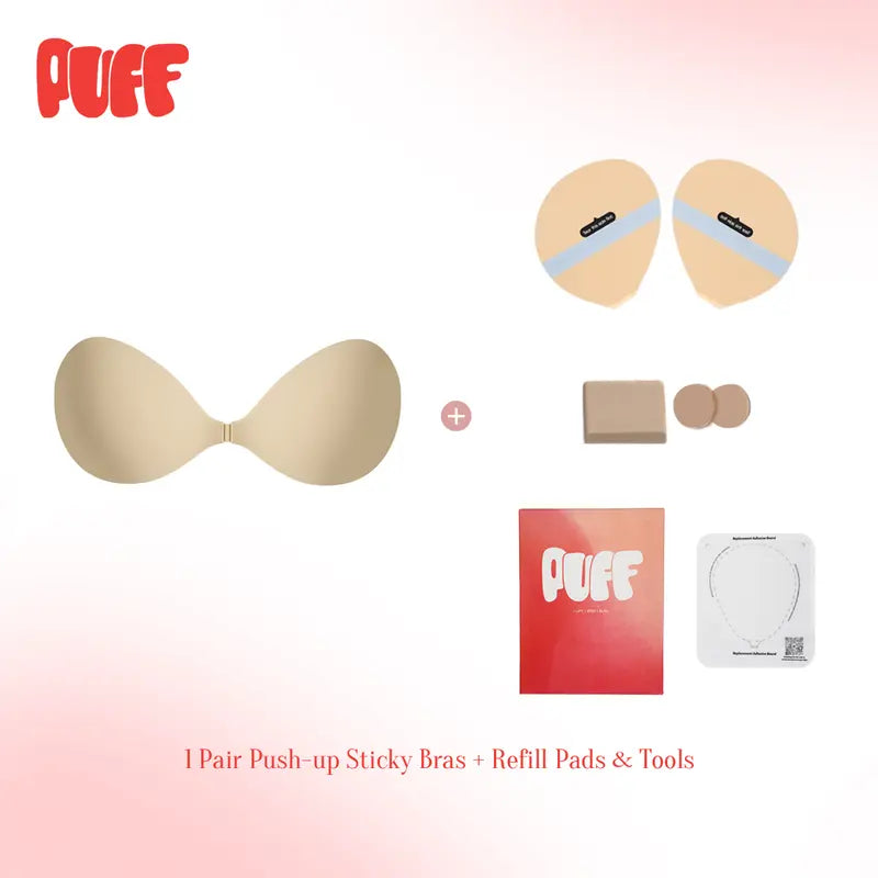 Waterproof Sweat-proof Reusable Push-up Sticky Bra