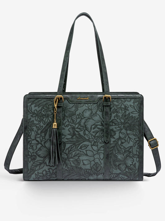 Vintage Leather Laptop Tote