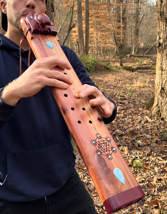 TRIPLE DRONE FLUTE