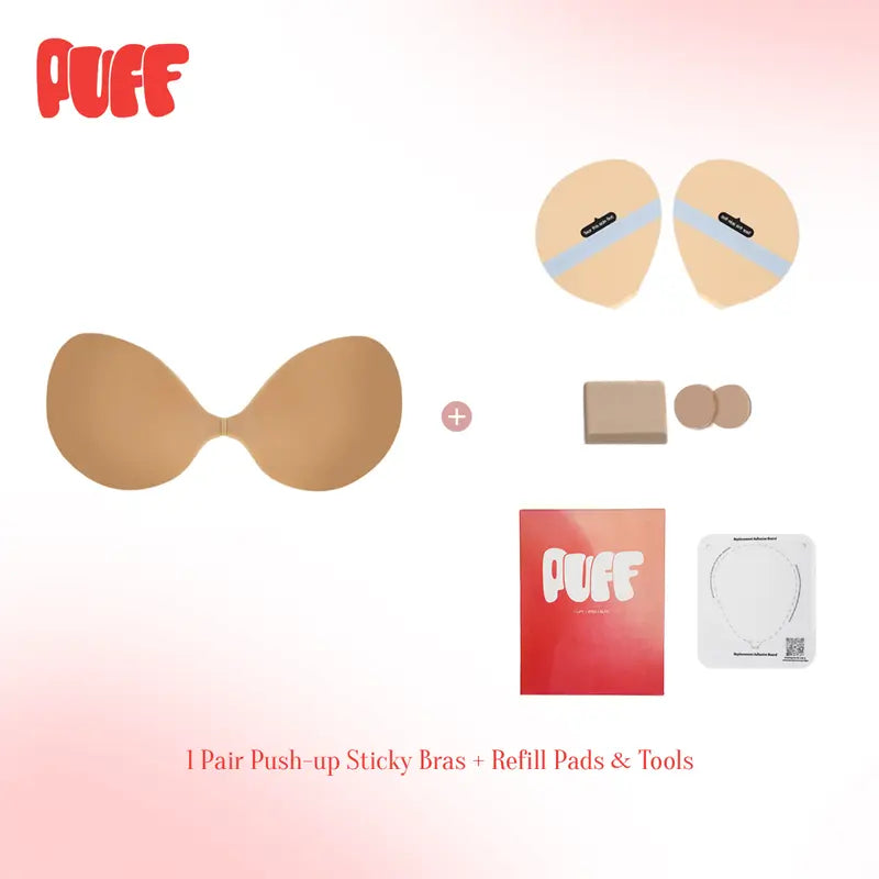 Waterproof Sweat-proof Reusable Push-up Sticky Bra