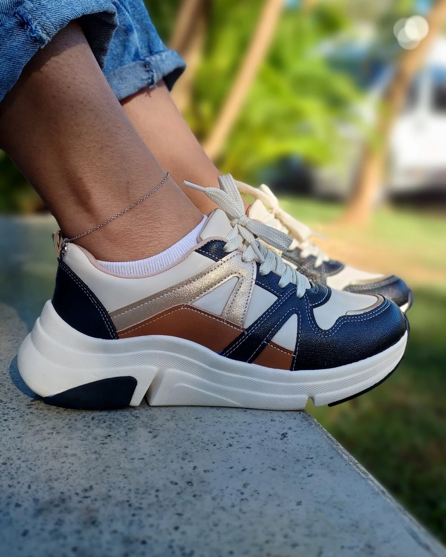 Orthopedics Chunky Sole Sneaker