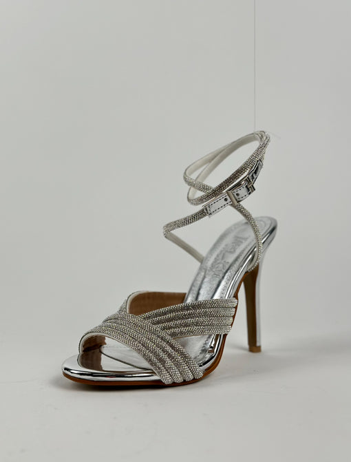 LORENZ SILVER SANDALS