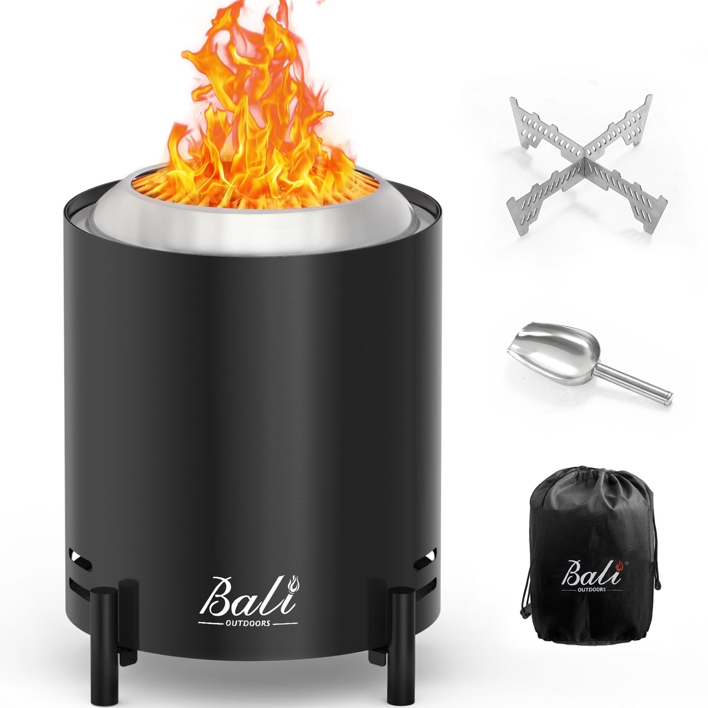 Outdoor Smokeless Firepit Portable