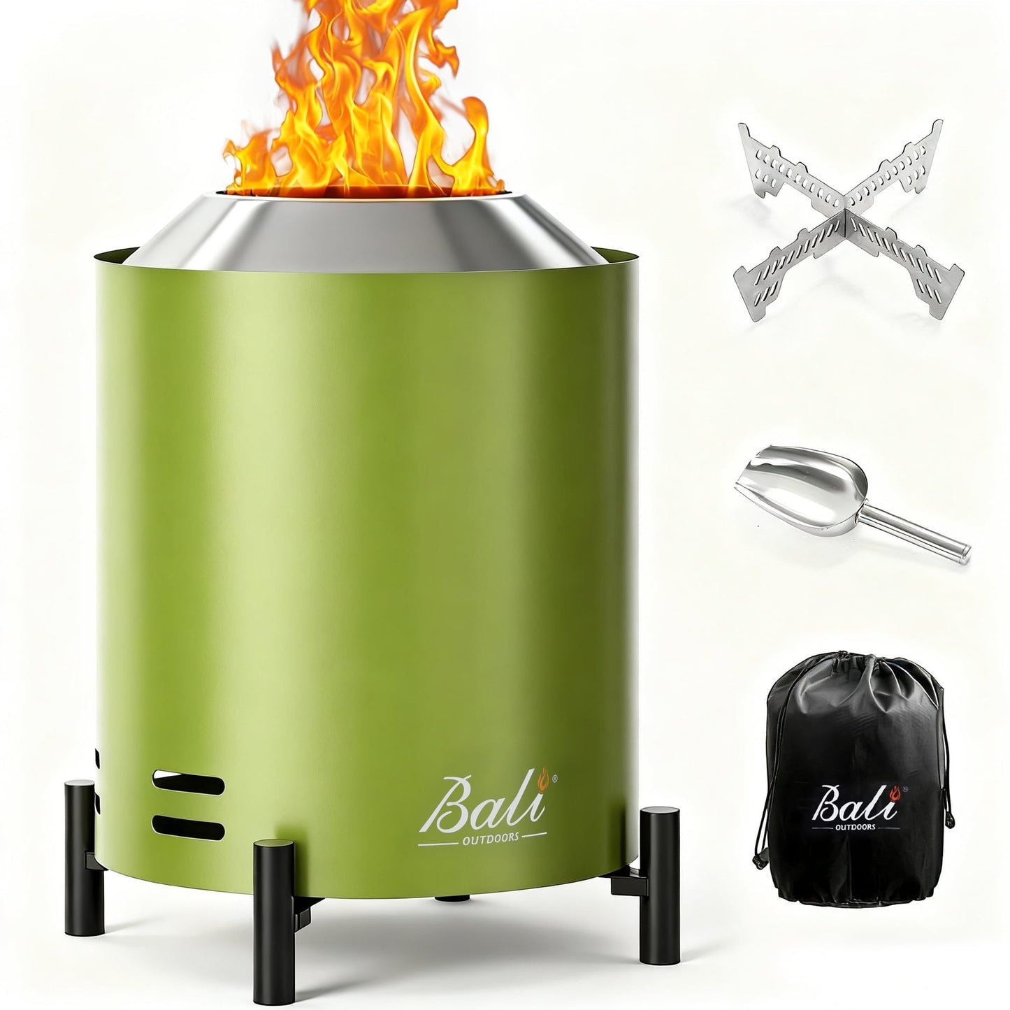 Outdoor Smokeless Firepit Portable