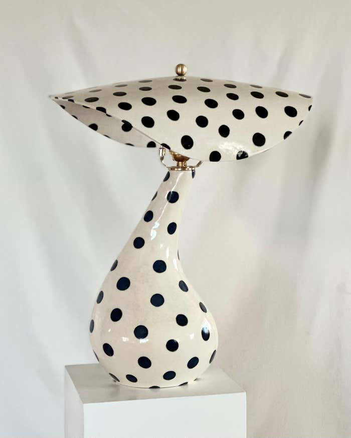 Handmade ceramic desk lamp