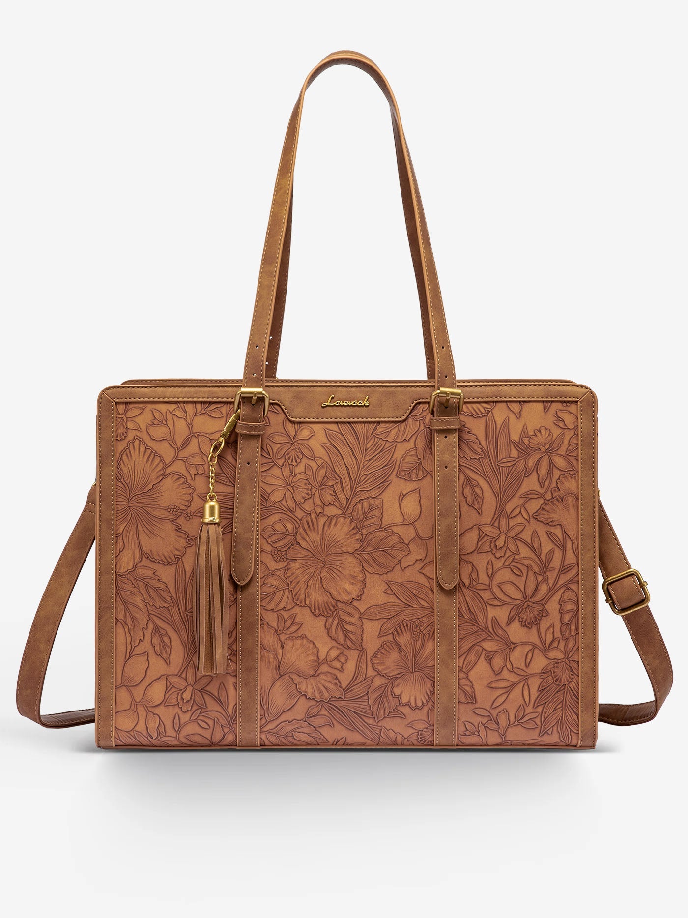 Vintage Leather Laptop Tote