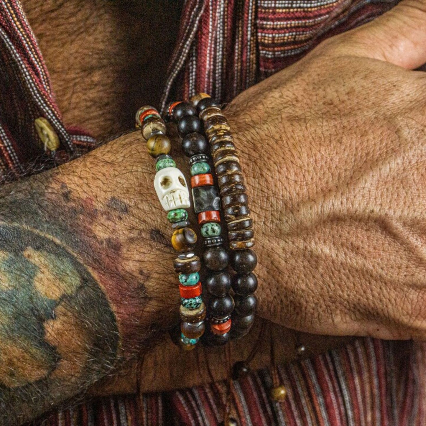 Inspired Skull Bracelet Set for Men