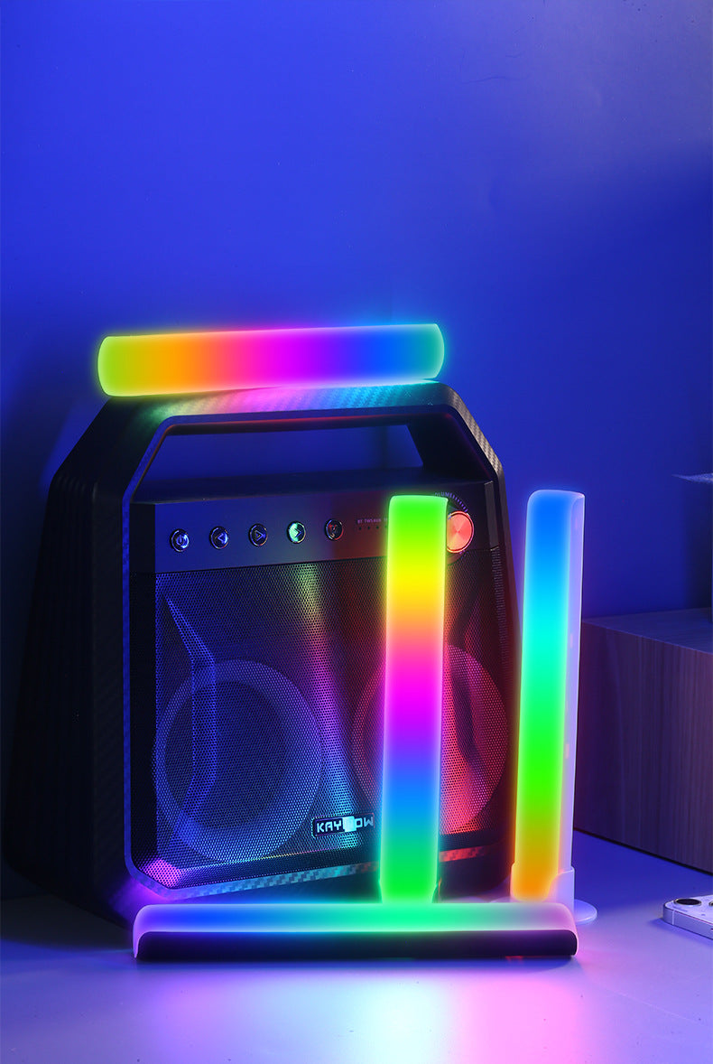 RGB voice controlled synchronized rhythm light, colorful music atmosphere light