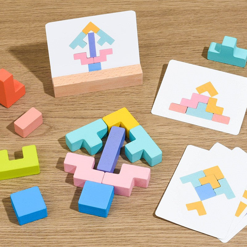 Building block puzzle Jenga