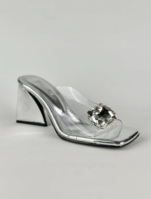 VOLE SILVER SANDALS