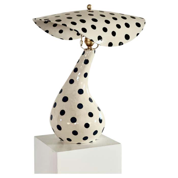 Handmade ceramic desk lamp