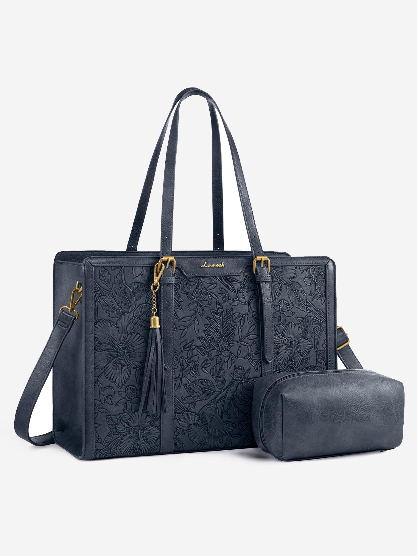 Vintage Leather Laptop Tote